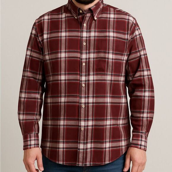 Bass Pro Shops Men’s Button Down Plaid Flannel Shirt Size XL - Picture 1 of 6